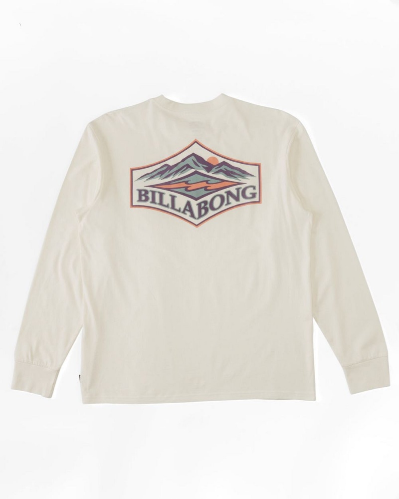 Off White Men's Billabong Summit Long Sleeve T-Shirt | 560324OBX