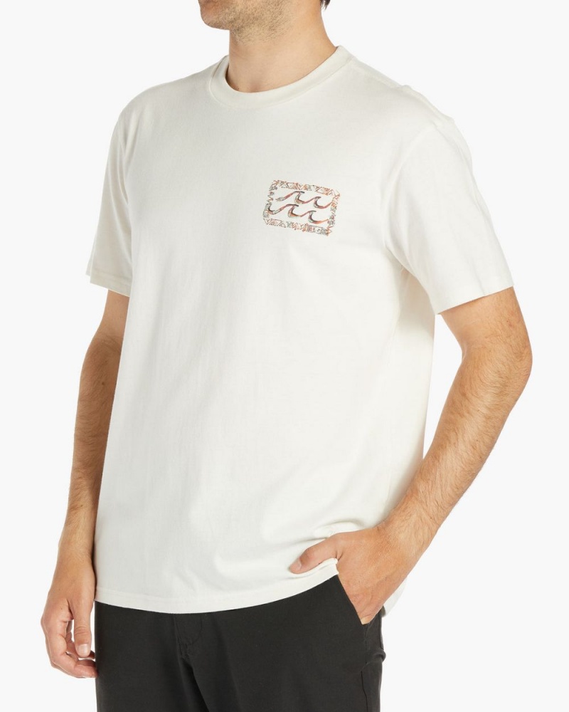 Off White Men's Billabong Traces Short Sleeve T-Shirt | 952173BSJ