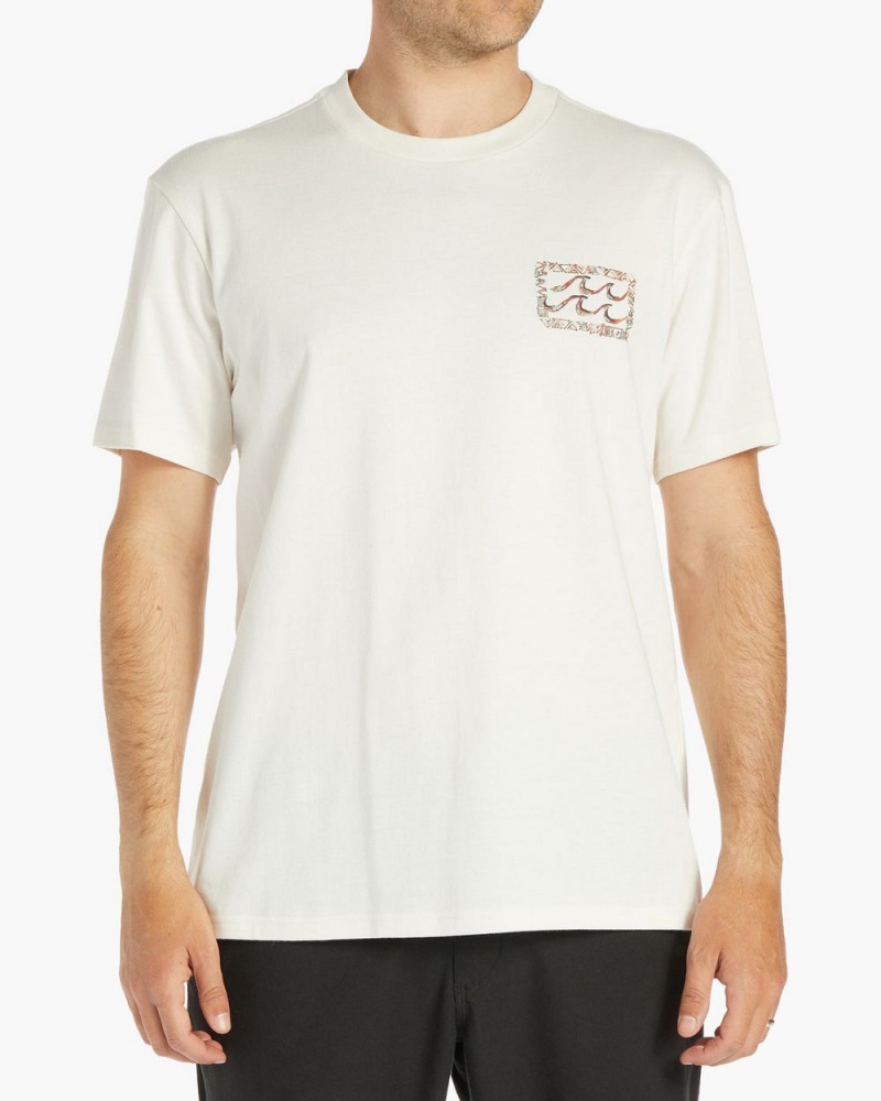 Off White Men\'s Billabong Traces Short Sleeve T-Shirt | 952173BSJ