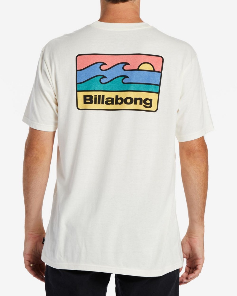 Off White Men's Billabong Walled T-Shirt | 645783AJP