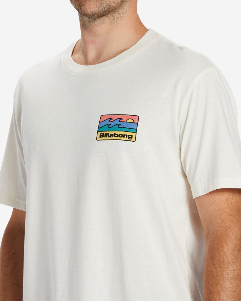 Off White Men's Billabong Walled T-Shirt | 645783AJP