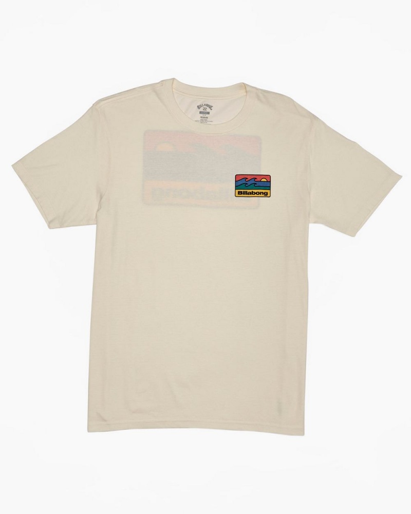 Off White Men's Billabong Walled T-Shirt | 645783AJP