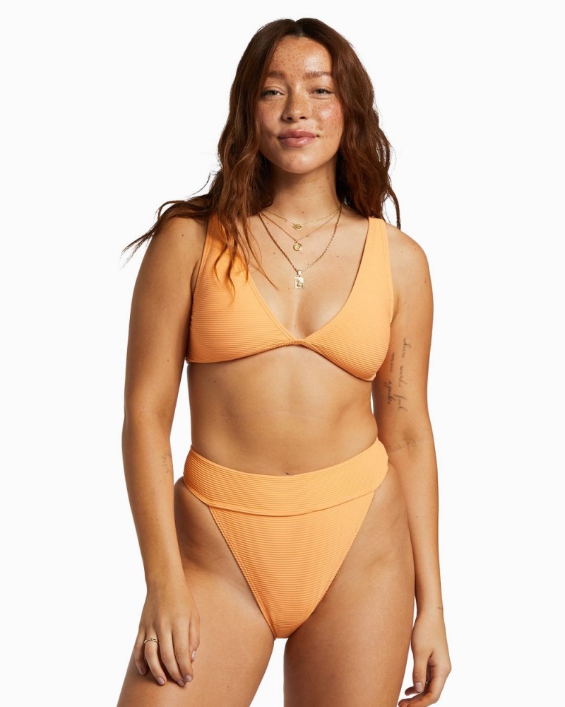 Orange Peel Women's Billabong Tanlines Aruba Bikini Bottoms | 843297GIX