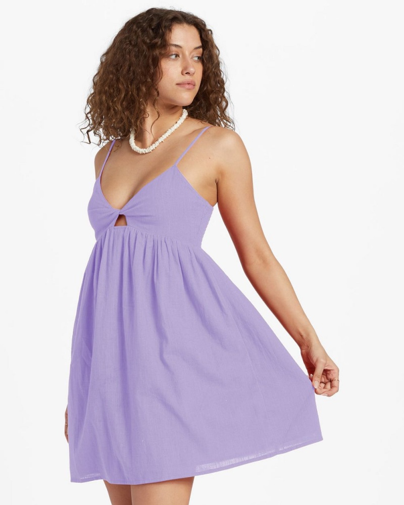 Peaceful Lilac Women's Billabong In A Twist Dress | 092345VYM