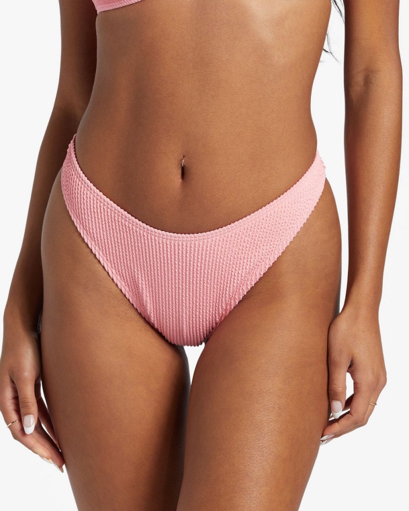 Pink Women's Billabong Summer High Skimpy Hike Bikini Bottoms | 509346XLY