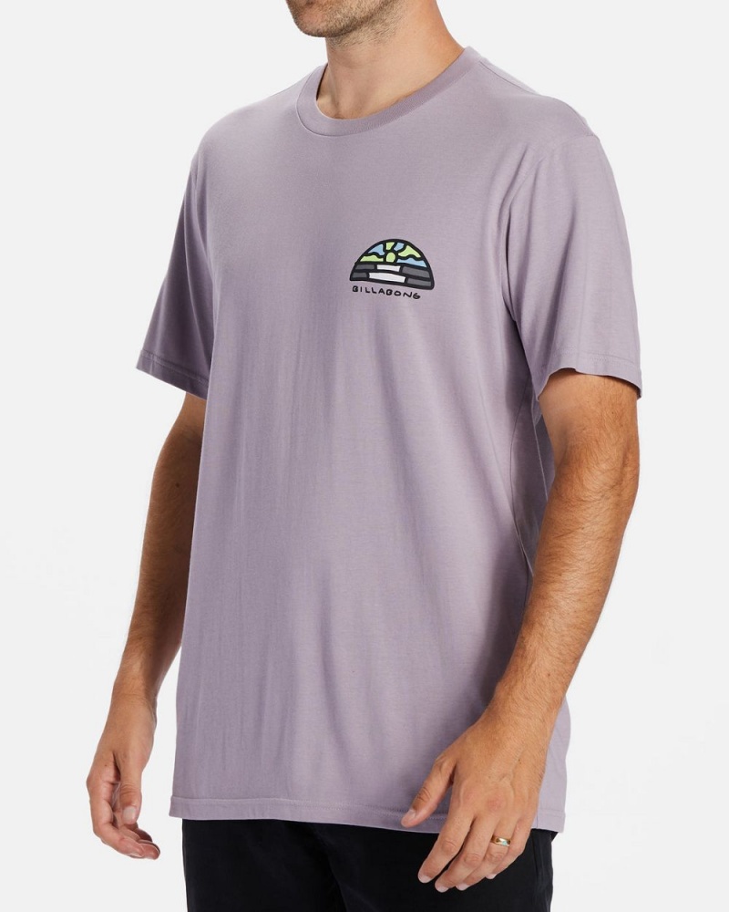 Purple Ash Men's Billabong Shine T-Shirt | 640593TPR