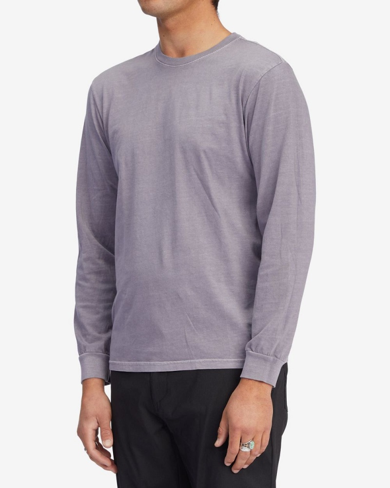 Purple Haze Men's Billabong Essential Wave Washed Long Sleeve T-Shirt | 468531VPH