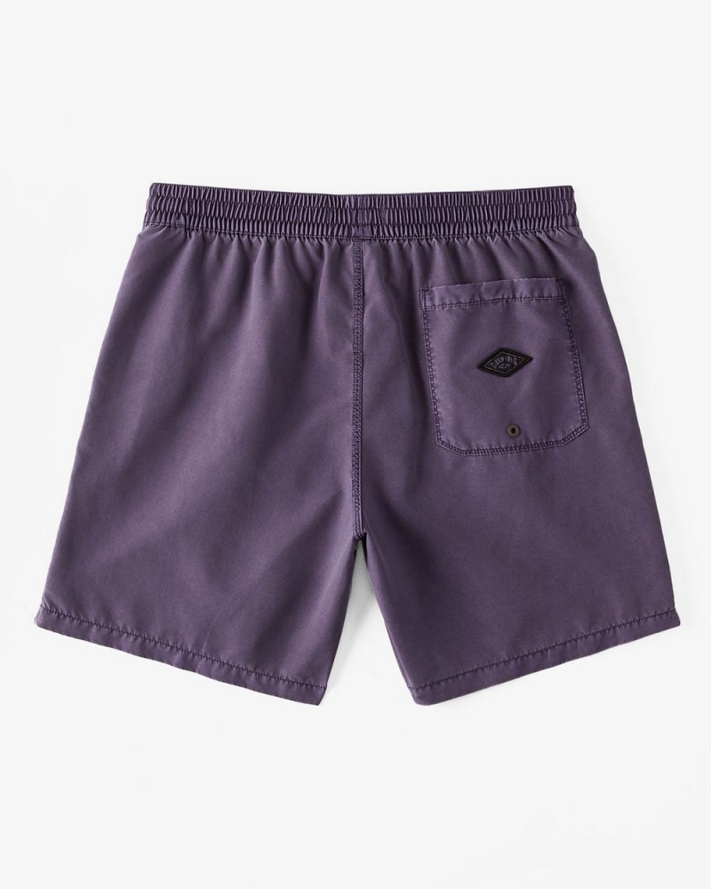 Purple Men's Billabong All Day Overdyed Layback 17