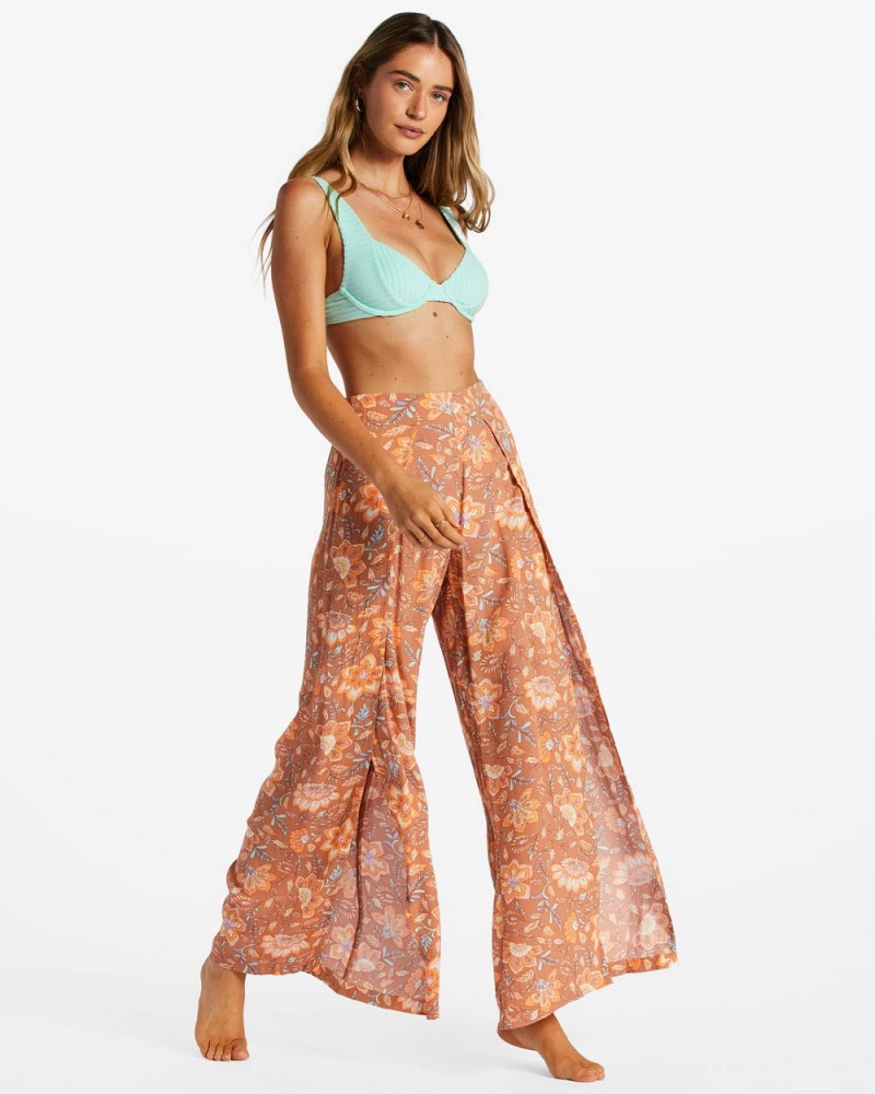 Rose Dawn Women's Billabong Split Spirit Floral Pants | 732085CYG