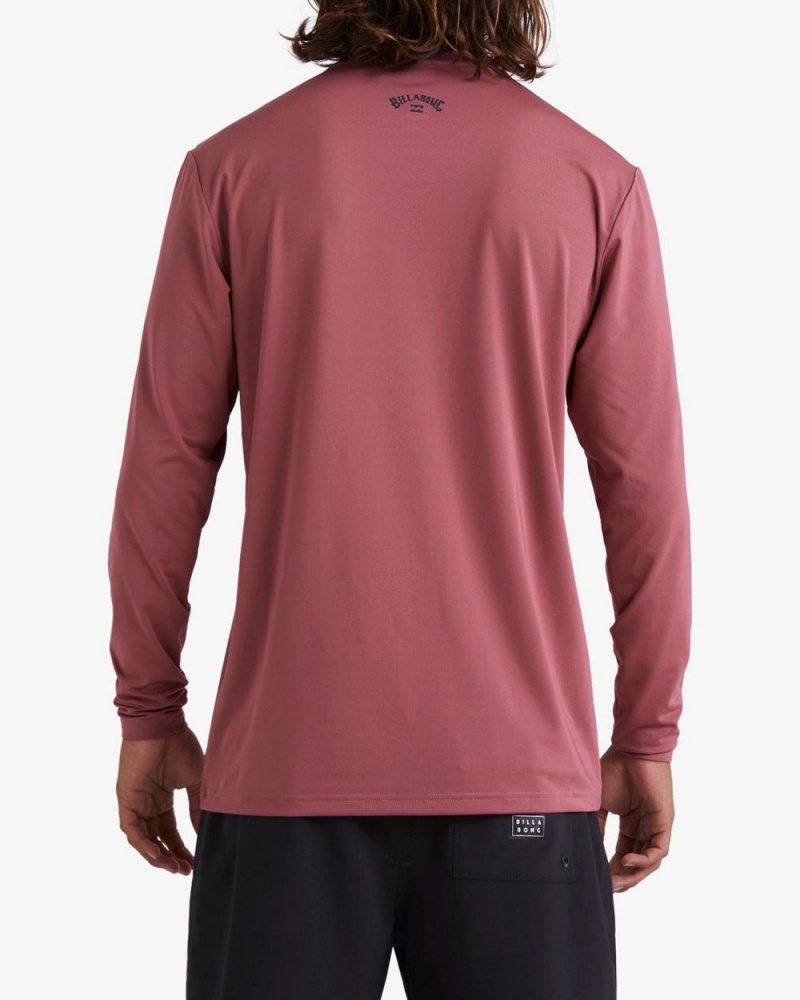 Rose Dust Men's Billabong All Day Wave Loose Fit Long Sleeve Surf T-Shirt | 532497NKH