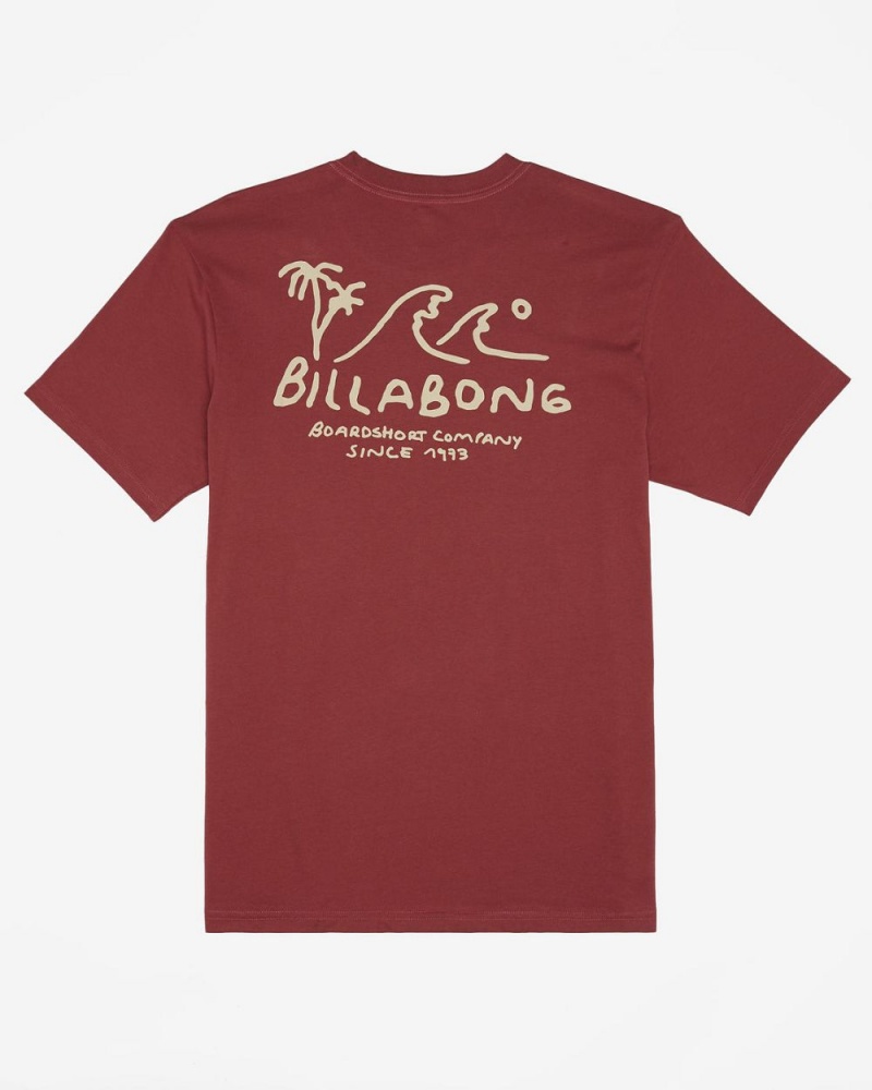 Rose Dust Men's Billabong Lounge Short Sleeve T-Shirt | 291068RVO