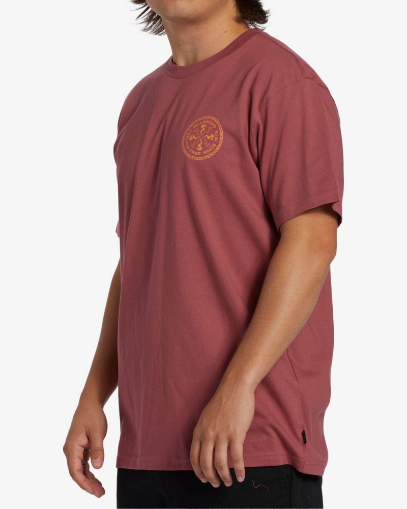 Rose Dust Men's Billabong Swivel Short Sleeve T-Shirt | 583097GIJ