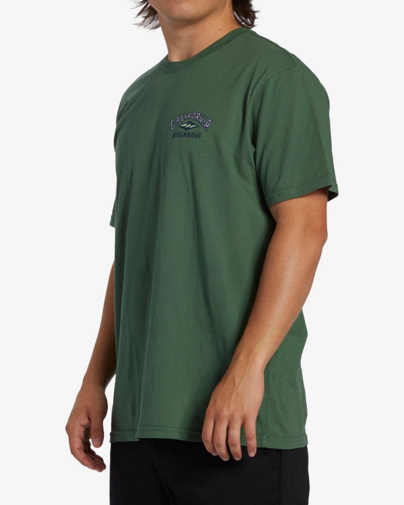 Sage Men's Billabong Arch California Short Sleeve T-Shirt | 056348PGA