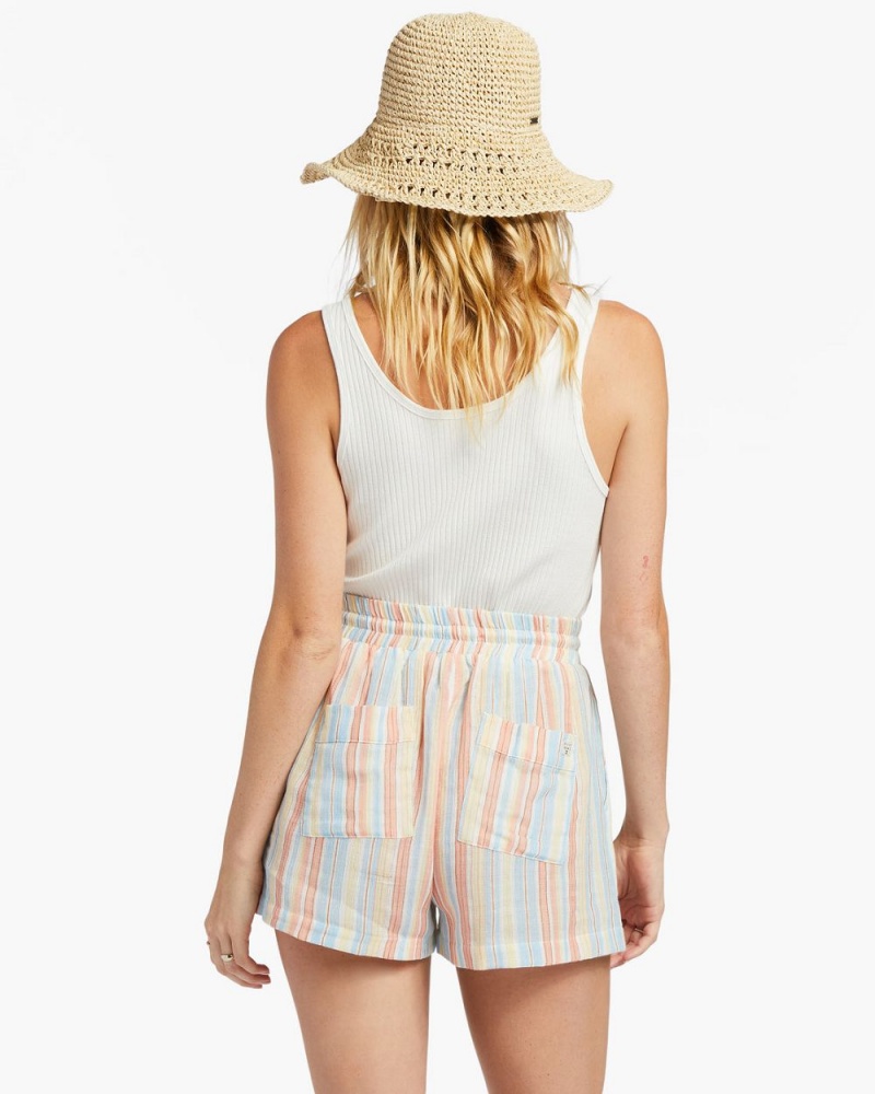 Salt Crystal 6 Women's Billabong Day Tripper Elastic Shorts | 450683MTI