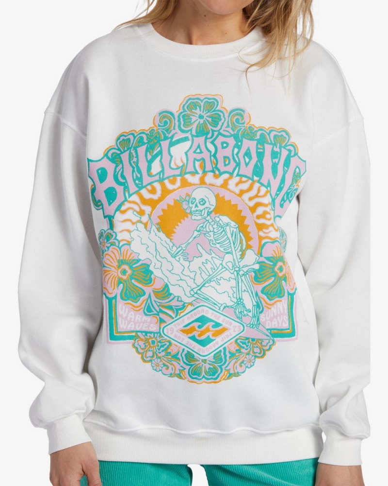 Salt Crystal Women's Billabong Sunny Days Sweatshirt | 456290DSL