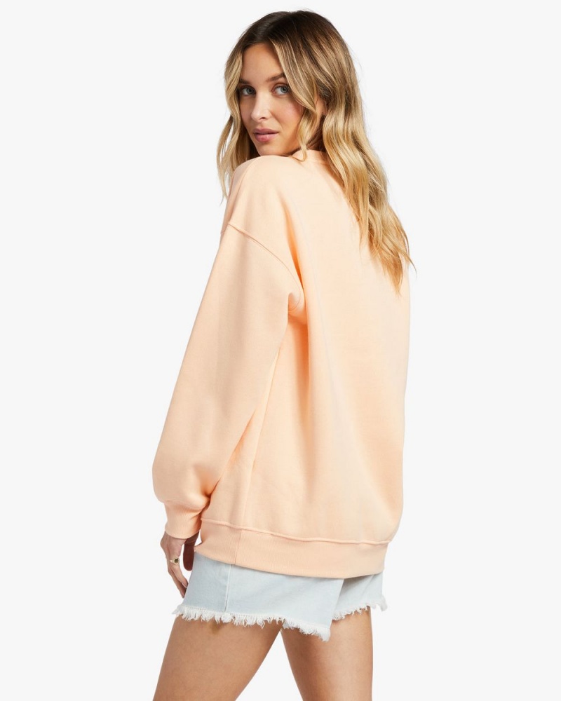 Tart Peach Women's Billabong Chase The Sun Sweatshirt | 975406MNJ