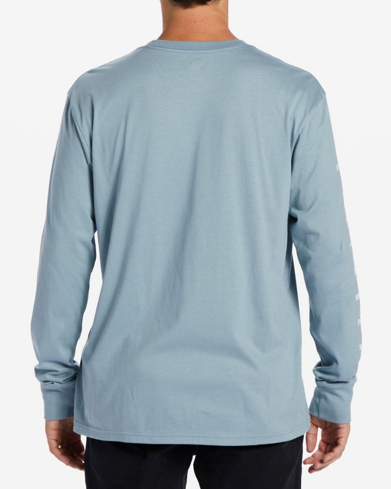 Washed Blue Men's Billabong Unity Long Sleeve T-Shirt | 069457UOT