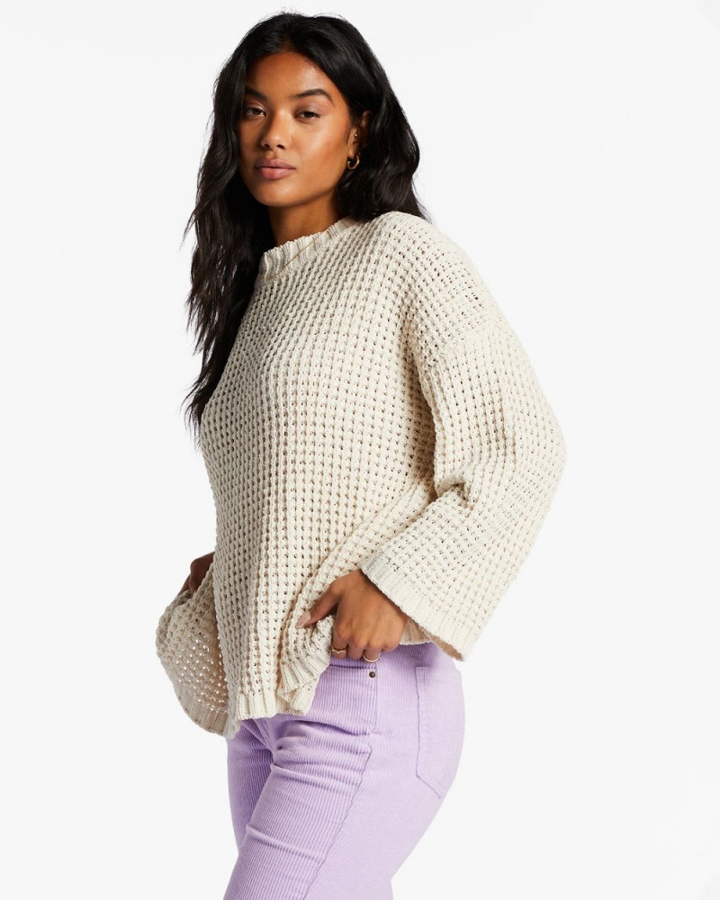 White Cap Women's Billabong Happy Haze Sweater | 019458MBA