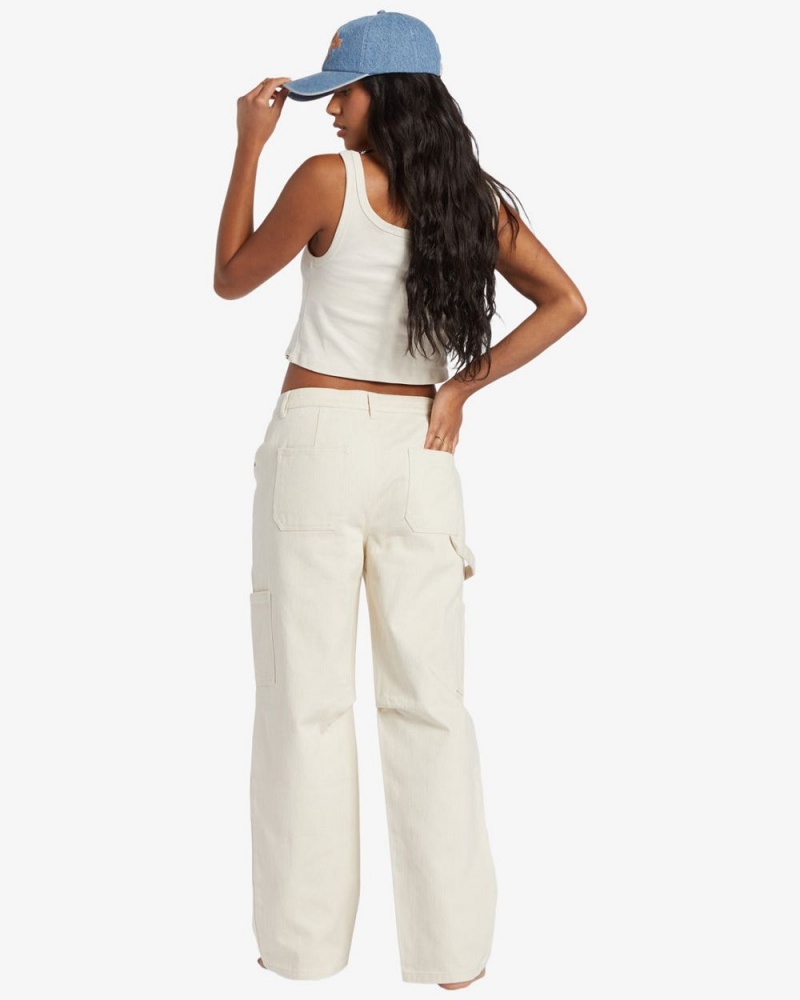 White Cap Women's Billabong Leia Cargo Pants | 062537VBU