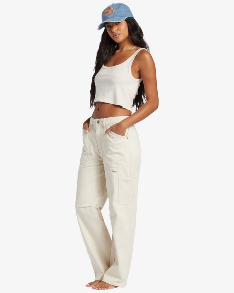 White Cap Women's Billabong Leia Cargo Pants | 062537VBU