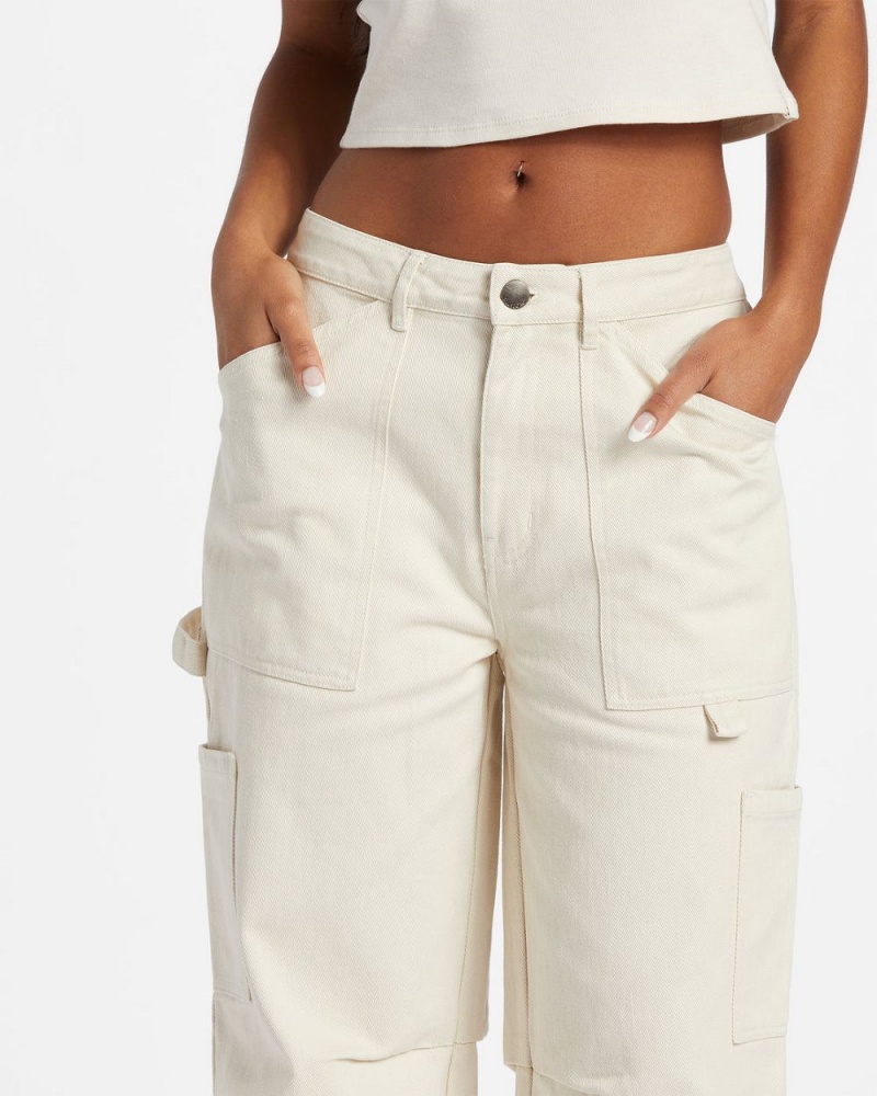 White Cap Women's Billabong Leia Cargo Pants | 062537VBU