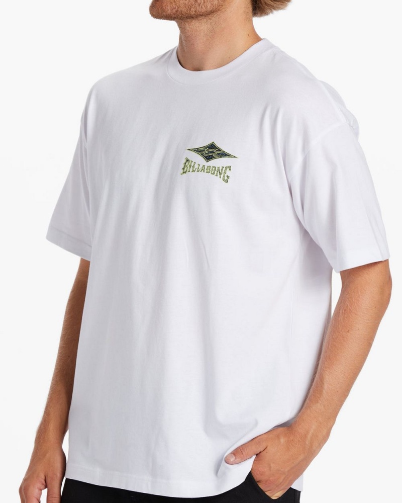 White Men's Billabong Ridge T-Shirt | 031692YBT