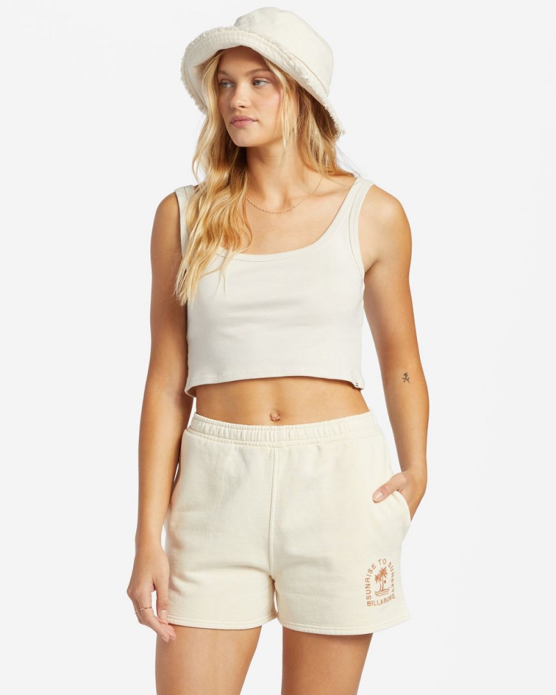 White Women\'s Billabong Sunset Shorts | 456392PWE