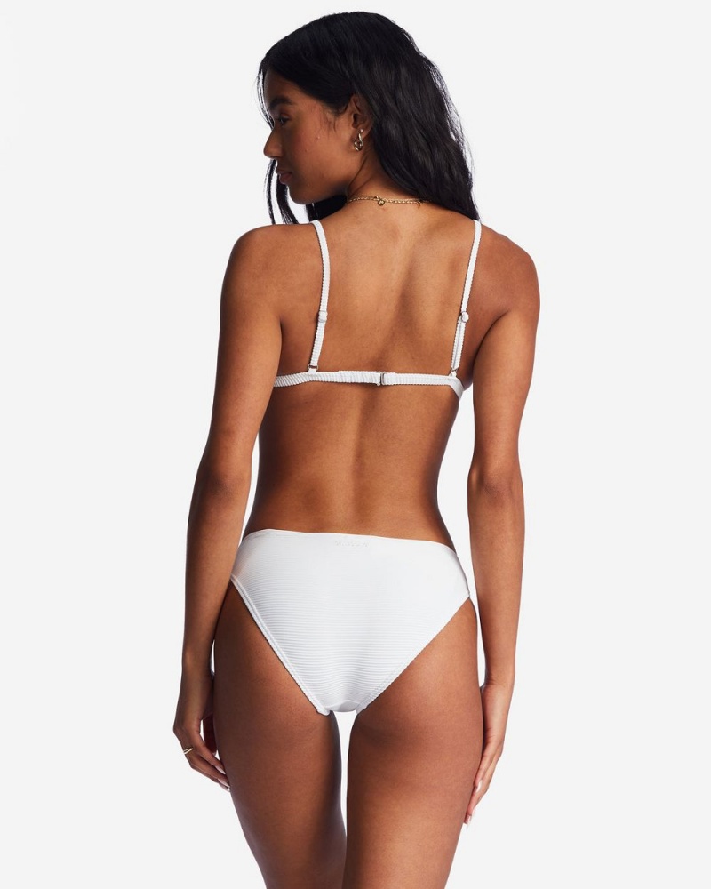 White Women\'s Billabong Tanlines Lowrider Bikini Bottoms | 049268EFM