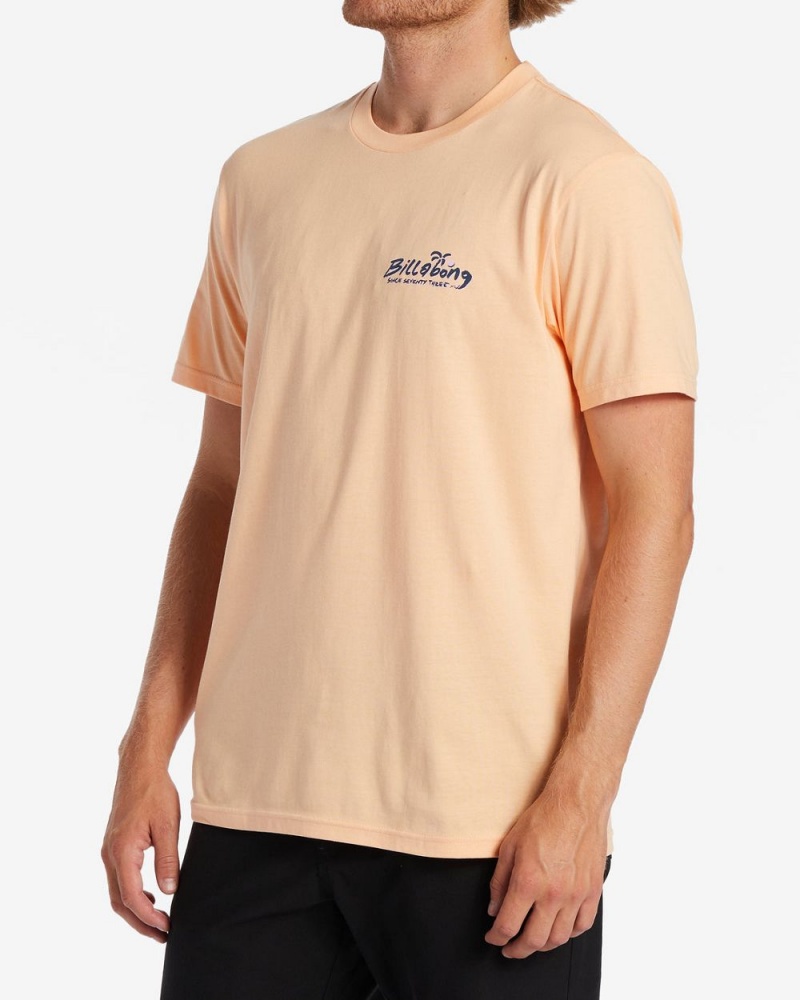 Yellow Men's Billabong Lounge T-Shirt | 403729XAM