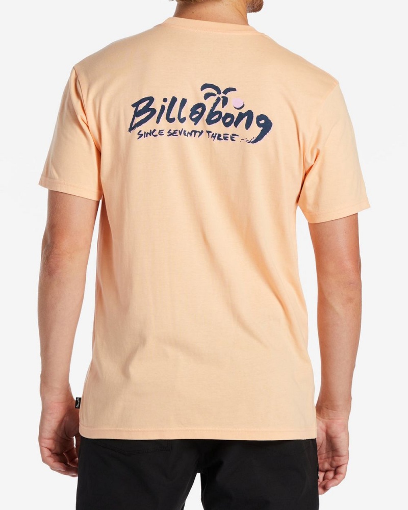 Yellow Men's Billabong Lounge T-Shirt | 403729XAM